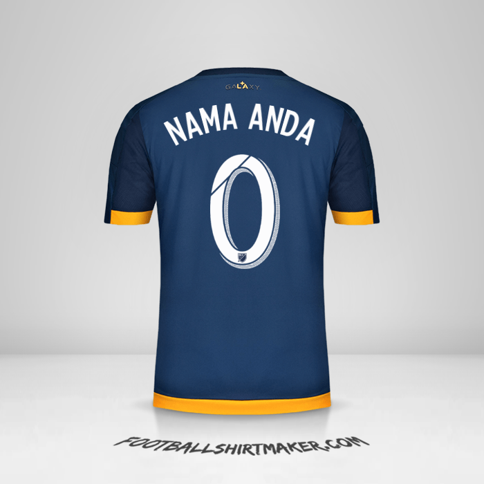 Jersey LA Galaxy 2015/2016 II -  nama anda - 0