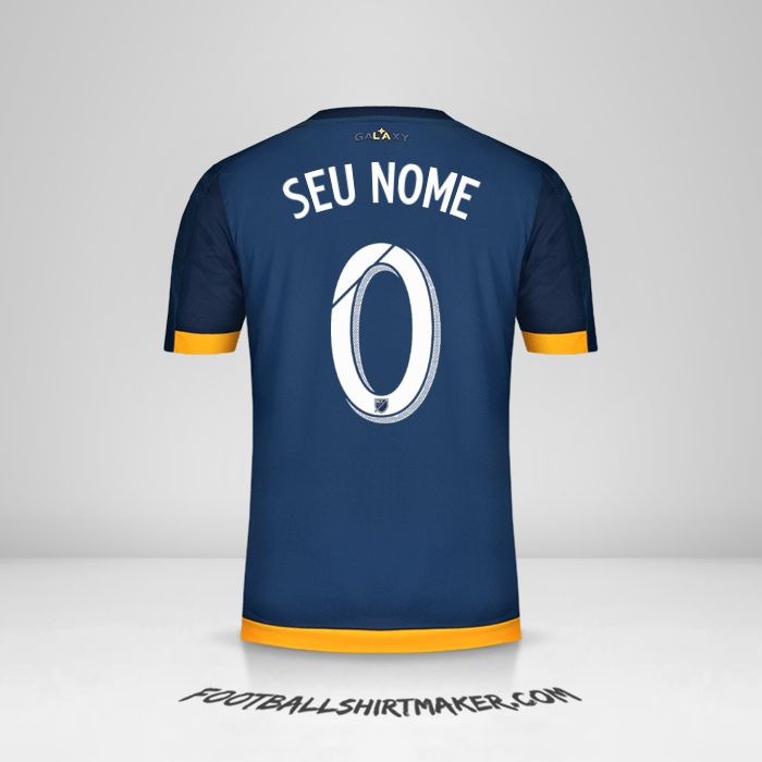 Camisa LA Galaxy 2015/2016 II -  seu nome - 0