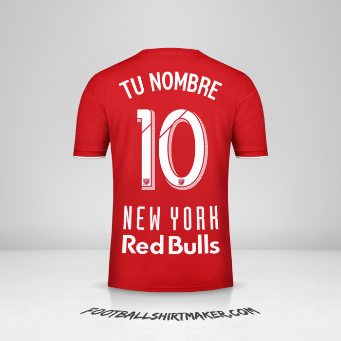 Jersey New York Red Bulls 2019 número 10 tu nombre