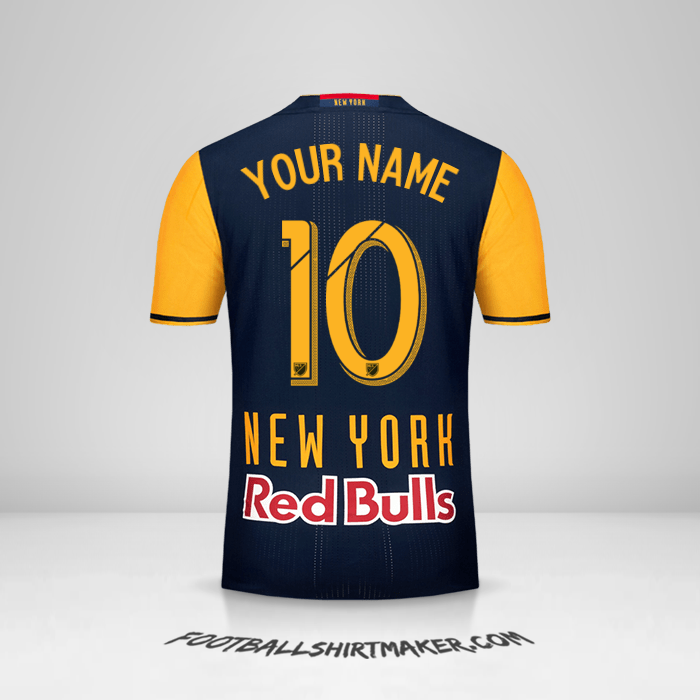 New York Red Bulls 2016/17 II jersey number 10 your name