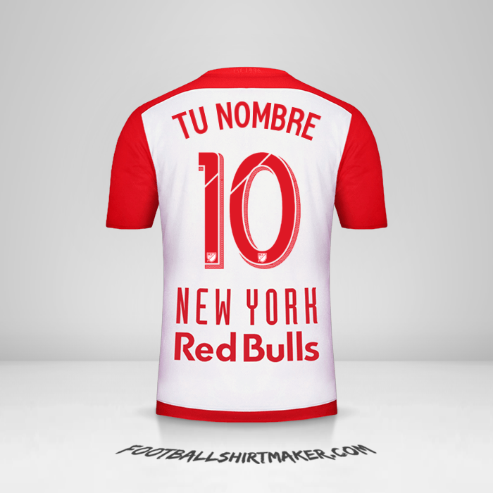 Camiseta New York Red Bulls 2015/16 número 10 tu nombre