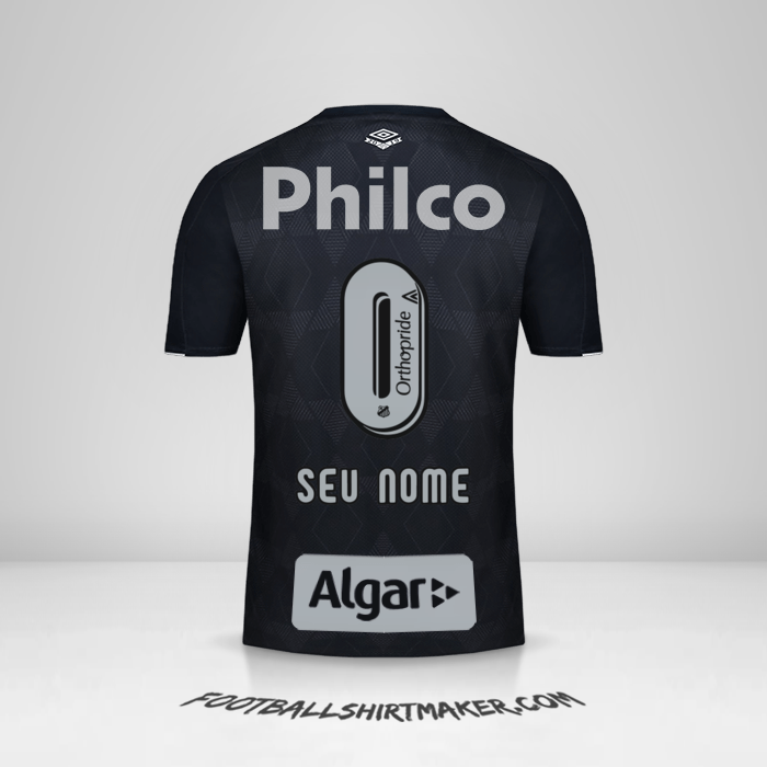 Camisa Santos FC 2019/20 III -  seu nome - 0