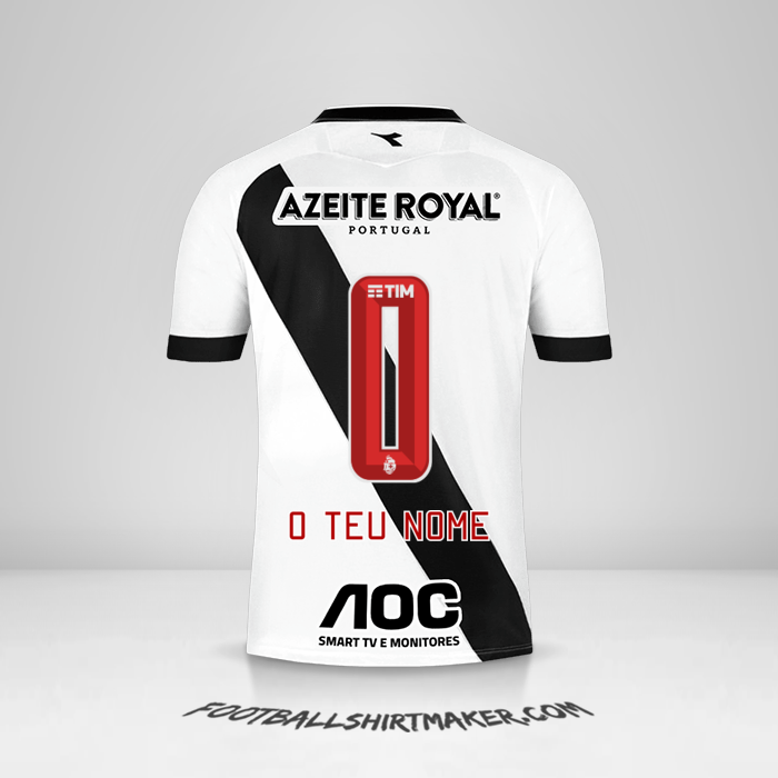 Camisola Vasco da Gama 2019/20 II -  o teu nome - 0