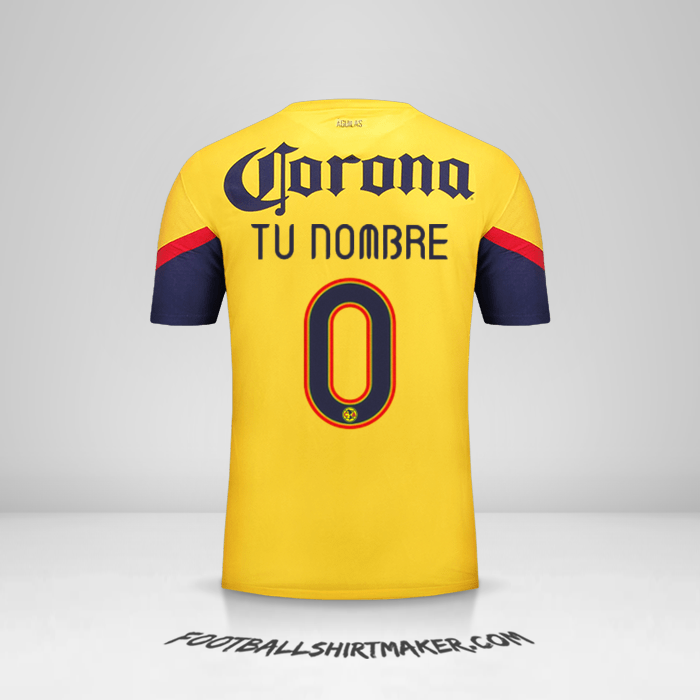 Jersey Club America 2012/13 número 0 tu nombre