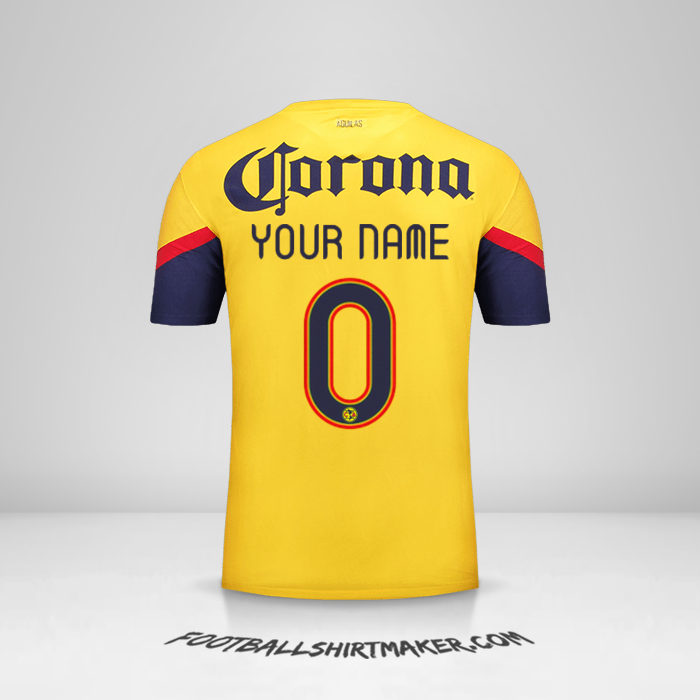 Club America 2012/13 jersey number 0 your name