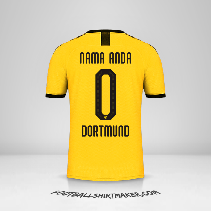 Jersey Borussia Dortmund 2019/20 Cup I -  nama anda - 0