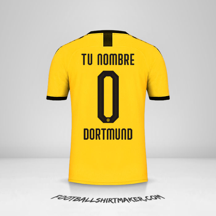 Jersey Borussia Dortmund 2019/20 Cup I número 0 tu nombre