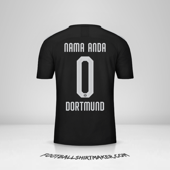 Jersey Borussia Dortmund 2019/20 Cup II -  nama anda - 0