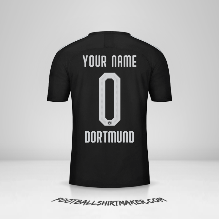 Borussia Dortmund 2019/20 Cup II jersey number 0 your name