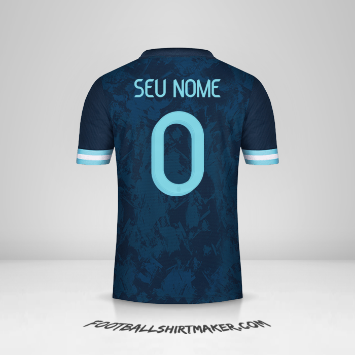 Camisa Argentina 2020/21 II -  seu nome - 0