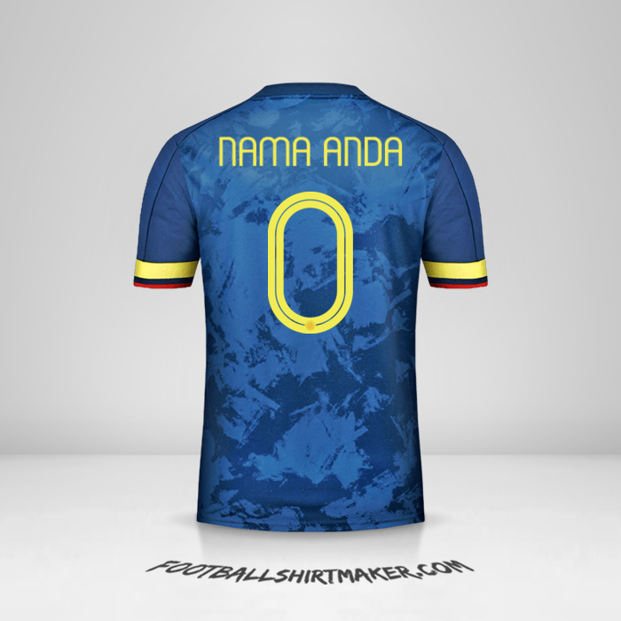 Jersey Kolombia 2020/21 II -  nama anda - 0