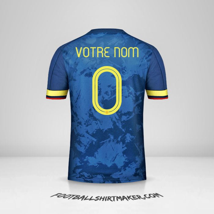 Maillot Colombie 2020/21 II -  votre nom - 0