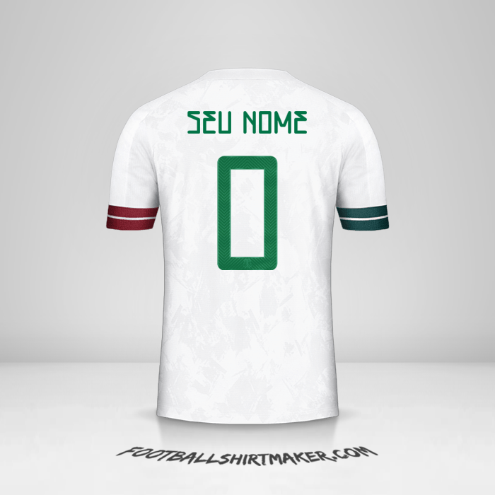 Camisa México 2020 II -  seu nome - 0