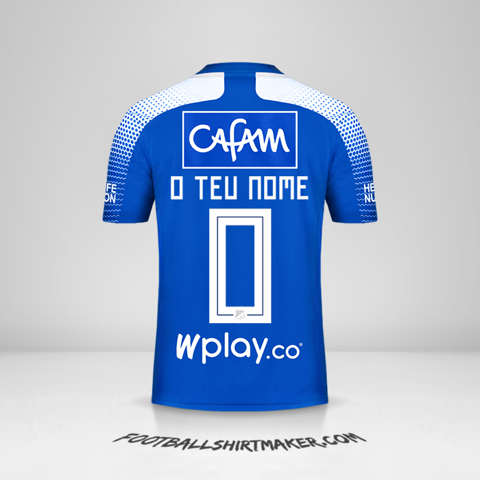 Camisola Millonarios FC 2020 -  o teu nome - 0