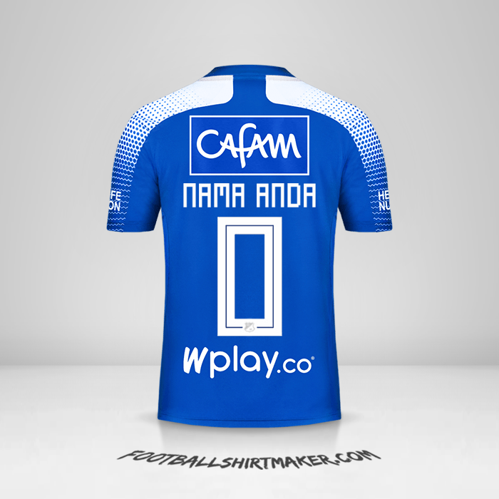 Jersey Millonarios FC 2020 -  nama anda - 0