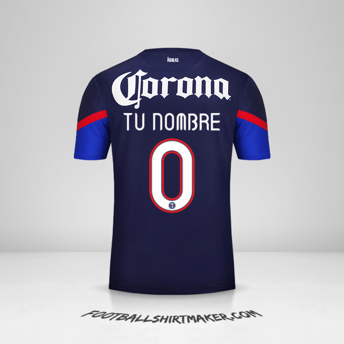 Jersey Club America 2012/13 II número 0 tu nombre