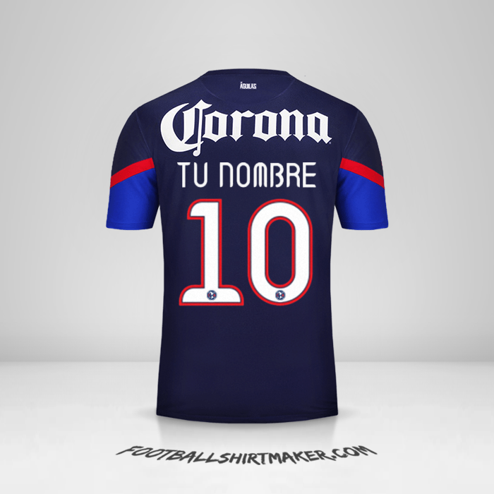 Jersey Club America 2012/13 II número 10 tu nombre