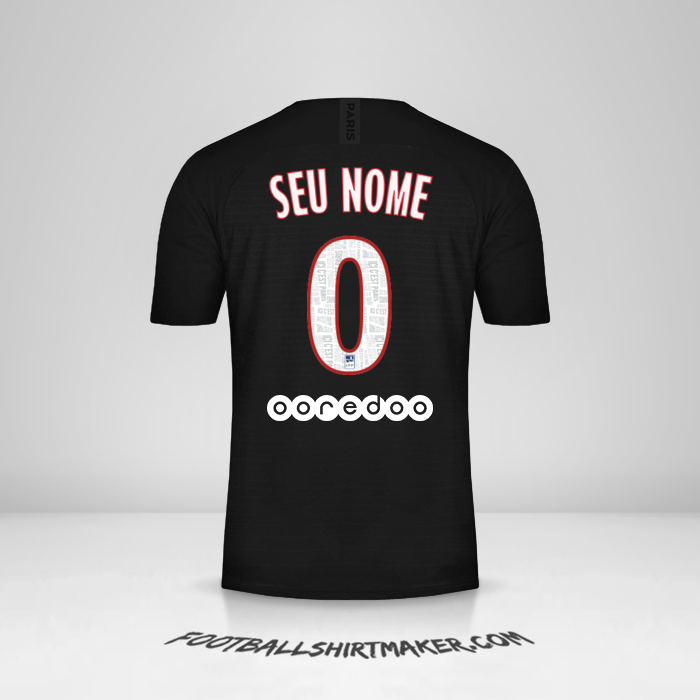 Camisa Paris Saint Germain 2019/20 IV -  seu nome - 0