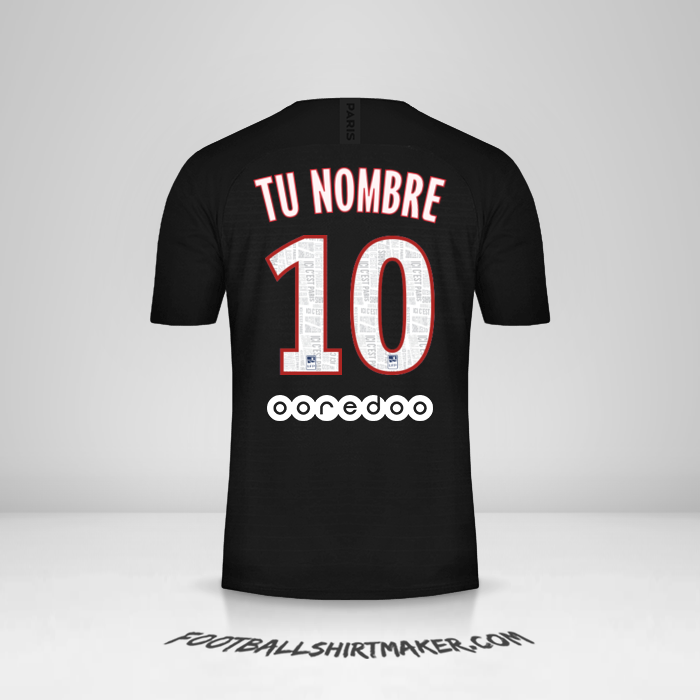 Camiseta Paris Saint Germain 2019/20 IV número 10 tu nombre