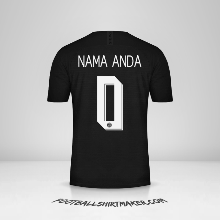 Jersey Paris Saint Germain 2019/20 Cup IV -  nama anda - 0