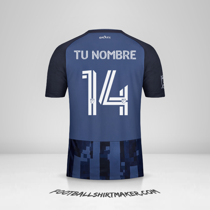 Camiseta LA Galaxy 2020 II número 14 tu nombre