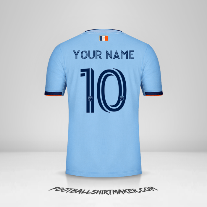 New York City FC 2020 shirt number 10 your name