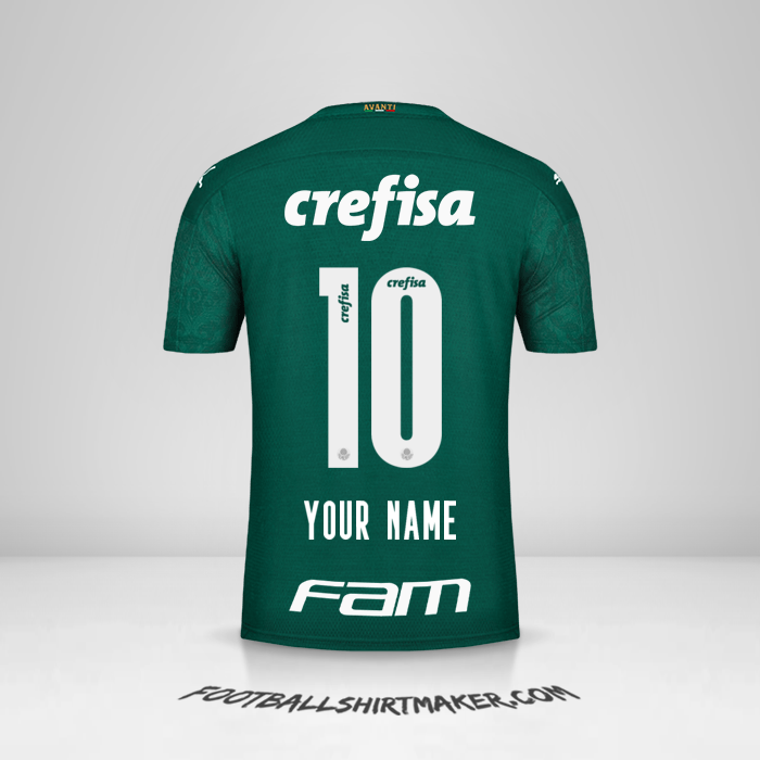 Palmeiras 2020 jersey number 10 your name