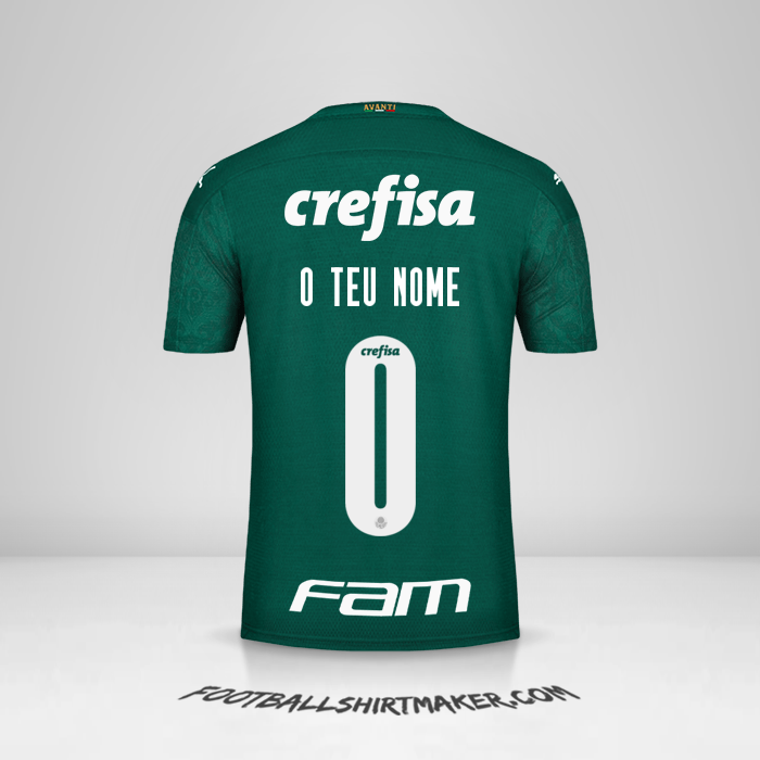 Camisola Palmeiras Libertadores 2020 -  o teu nome - 0