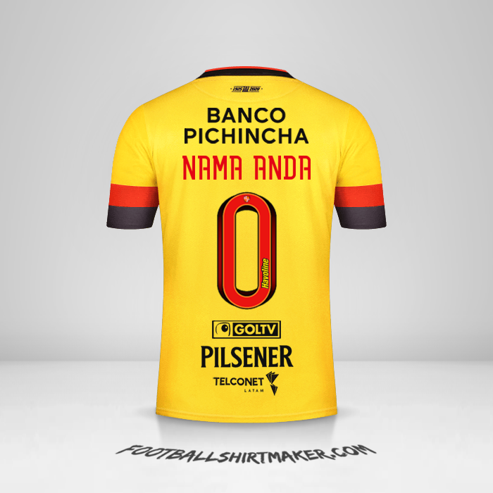 Jersey Barcelona SC 2020 -  nama anda - 0