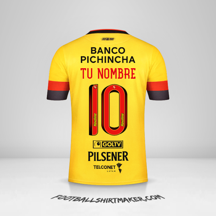 Camiseta Barcelona SC 2020. Crear con tu Nombre y Numero