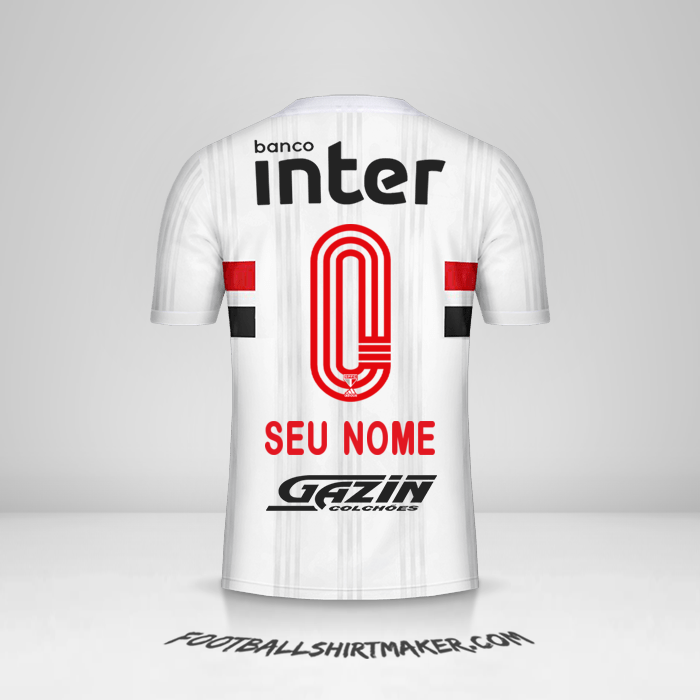 Camisa Sao Paulo FC 2020/21 -  seu nome - 0