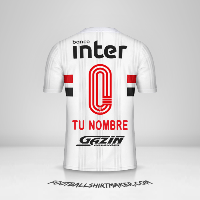 Camiseta Sao Paulo FC 2020/21 -  tu nombre - 0