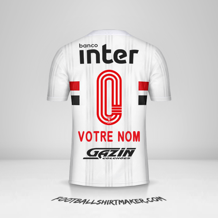 Maillot Sao Paulo FC 2020/21 -  votre nom - 0