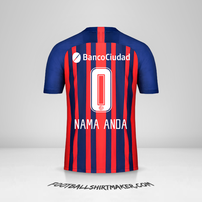 Jersey San Lorenzo 2020 -  nama anda - 0