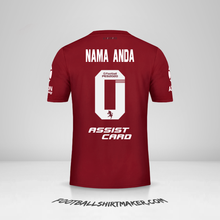 Jersey River Plate 2019/20 II -  nama anda - 0