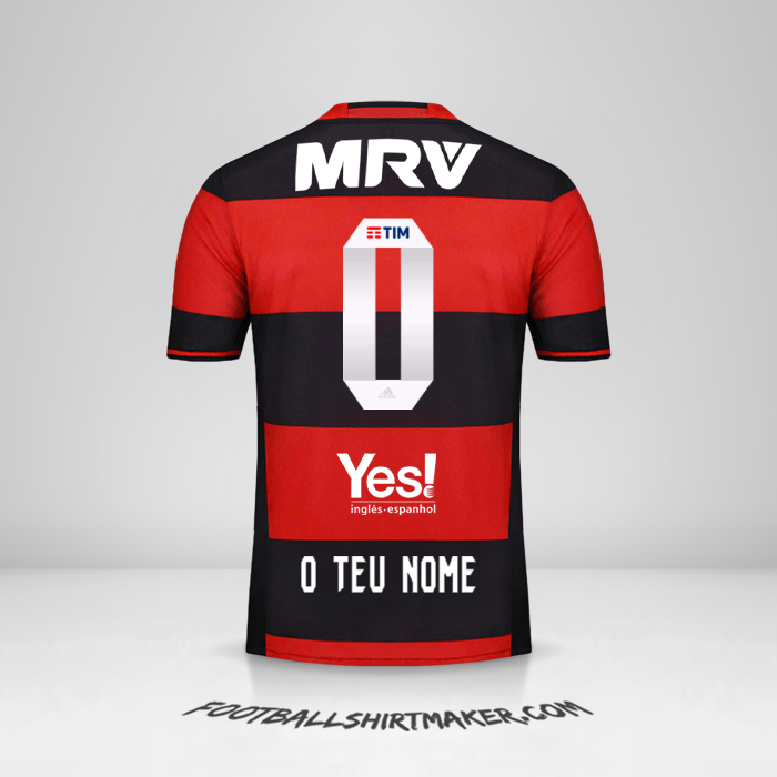 Camisola Flamengo 2016/17 -  o teu nome - 0