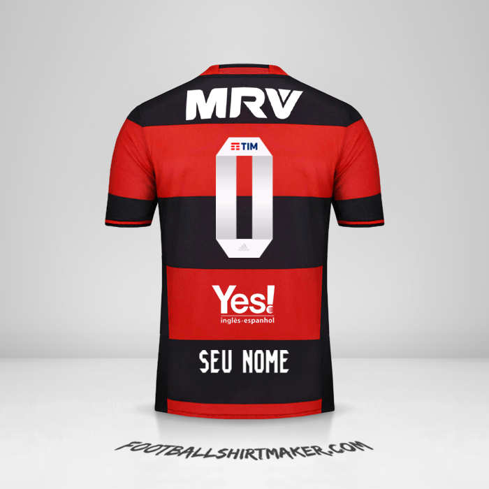 Camisa Flamengo 2016/17 -  seu nome - 0