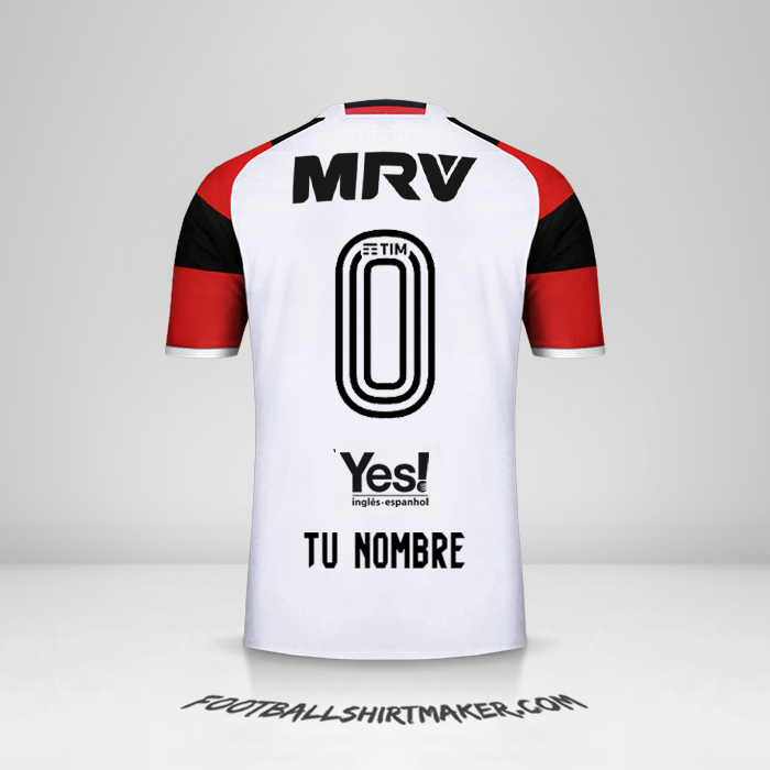 Camiseta Flamengo 2016/17 II -  tu nombre - 0