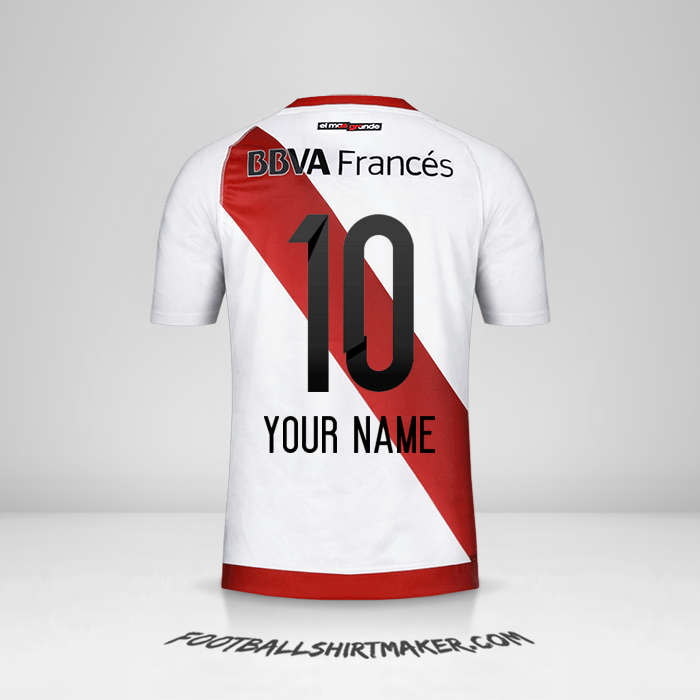 River Plate 2016/17 shirt number 10 your name