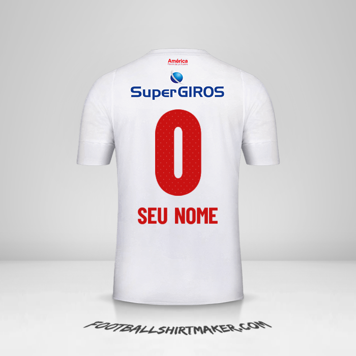 Camisa America de Cali 2019/20 II -  seu nome - 0