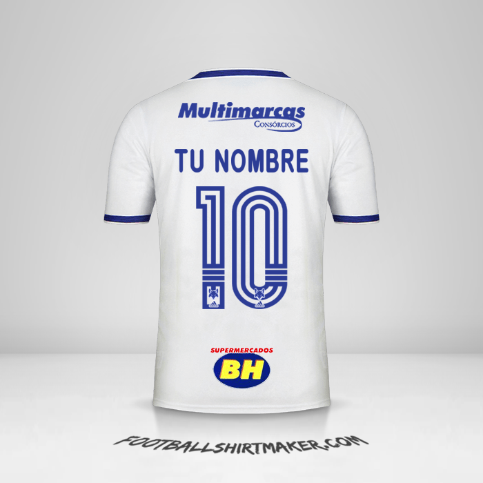 Camiseta Cruzeiro 2020 II número 10 tu nombre