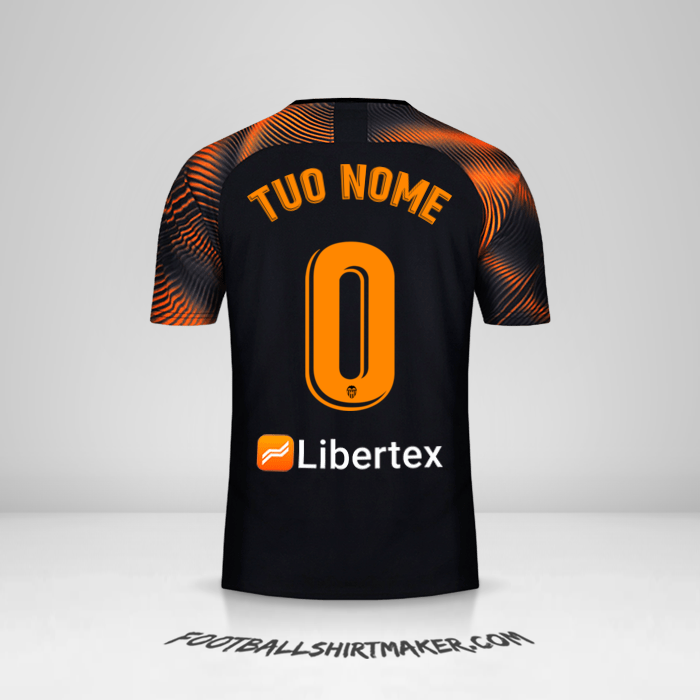 Maglia Valencia CF 2019/20 II -  tuo nome - 0