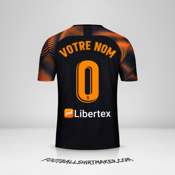 Maillot Valencia CF 2019/20 II -  votre nom - 0