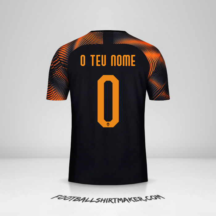 Camisola Valencia CF 2019/20 Cup II -  o teu nome - 0