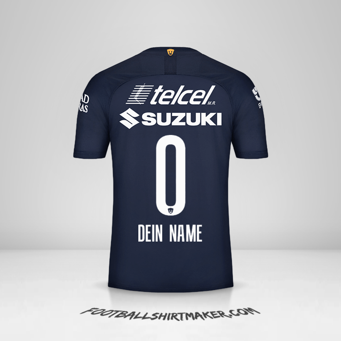 Trikot Pumas UNAM 2019/20 III -  dein name - 0