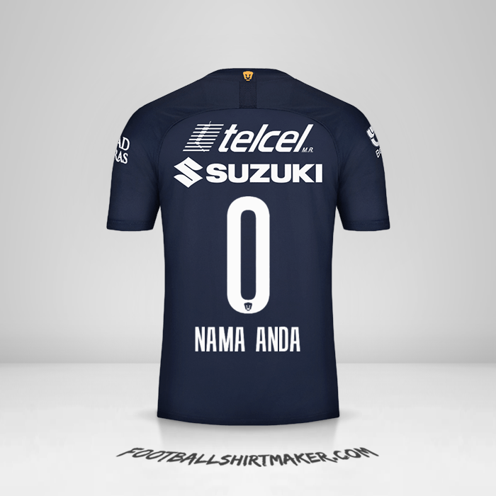 Jersey Pumas UNAM 2019/20 III -  nama anda - 0