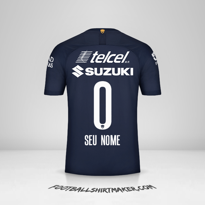 Camisa Pumas UNAM 2019/20 III -  seu nome - 0