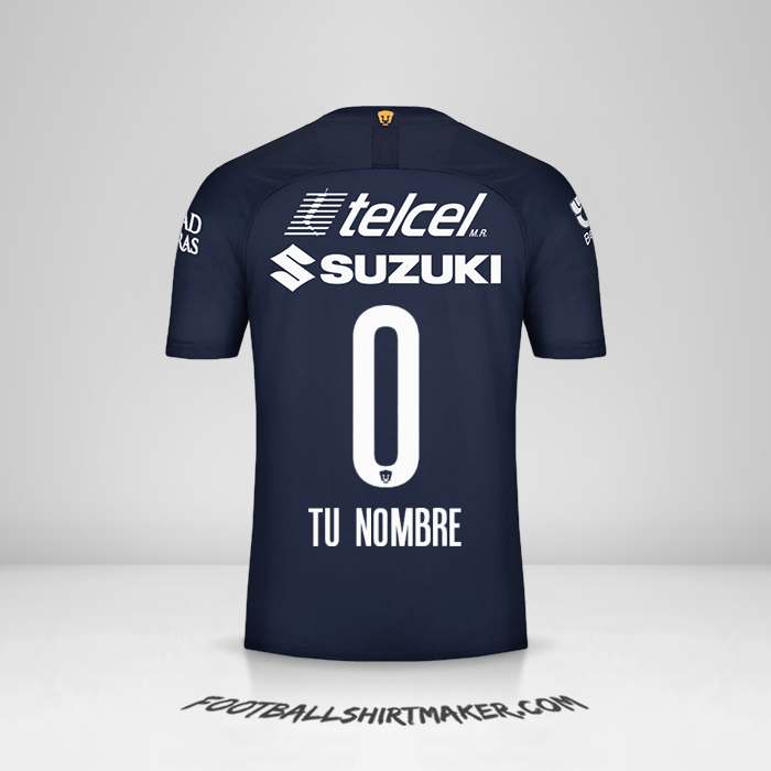 Camiseta Pumas UNAM 2019/20 III -  tu nombre - 0