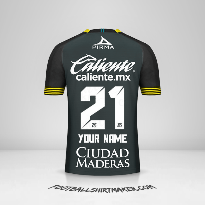 Club Leon 2020 III shirt number 21 your name