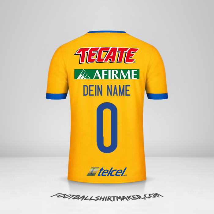 Trikot Tigres UANL 2017/18 -  dein name - 0